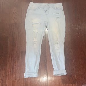 NOBO Mid Rise Skinny Ripped Jeans